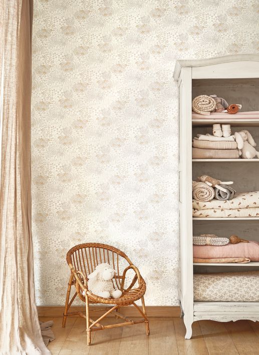 Papel pintado infantil -  ARBOLEDA FLORAL NATURAL | Perfecta para la habitación de tus hijos | Il Mondo di Alex