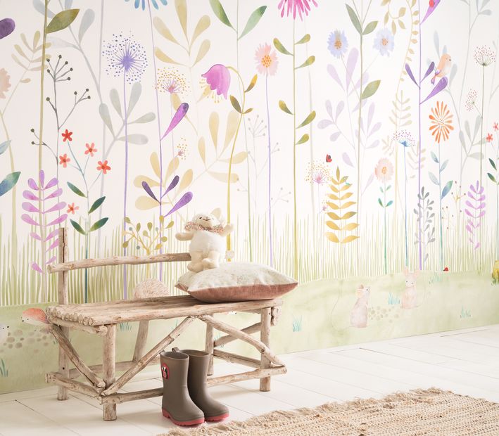 Mural infantil Panorámico -  EL PEQUEÑO JARDÍN II