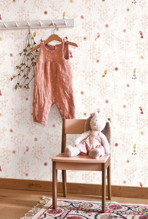 Papel pintado infantil - TROPICAL BIRDS