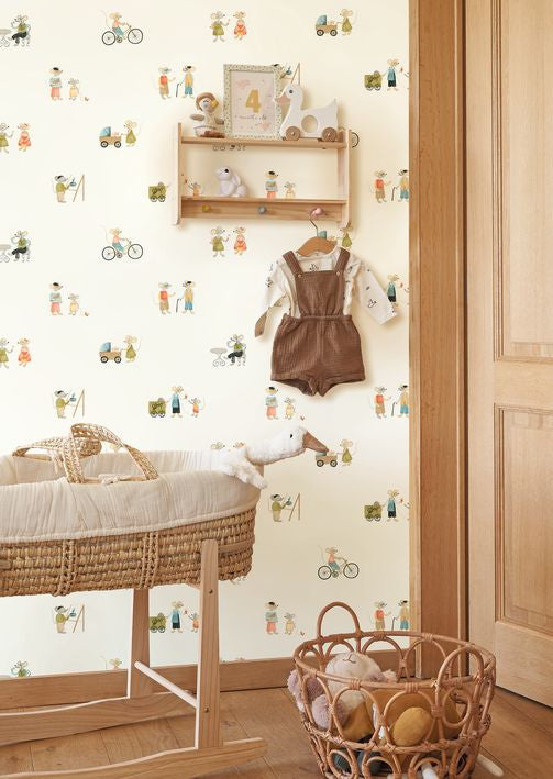 Papel pintado infantil - VILLAGE MICE