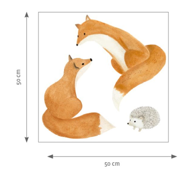 STICKER PRE-ENCOLADO - ZORROS | Perfecta para la habitación de tus hijos | Il Mondo di Alex