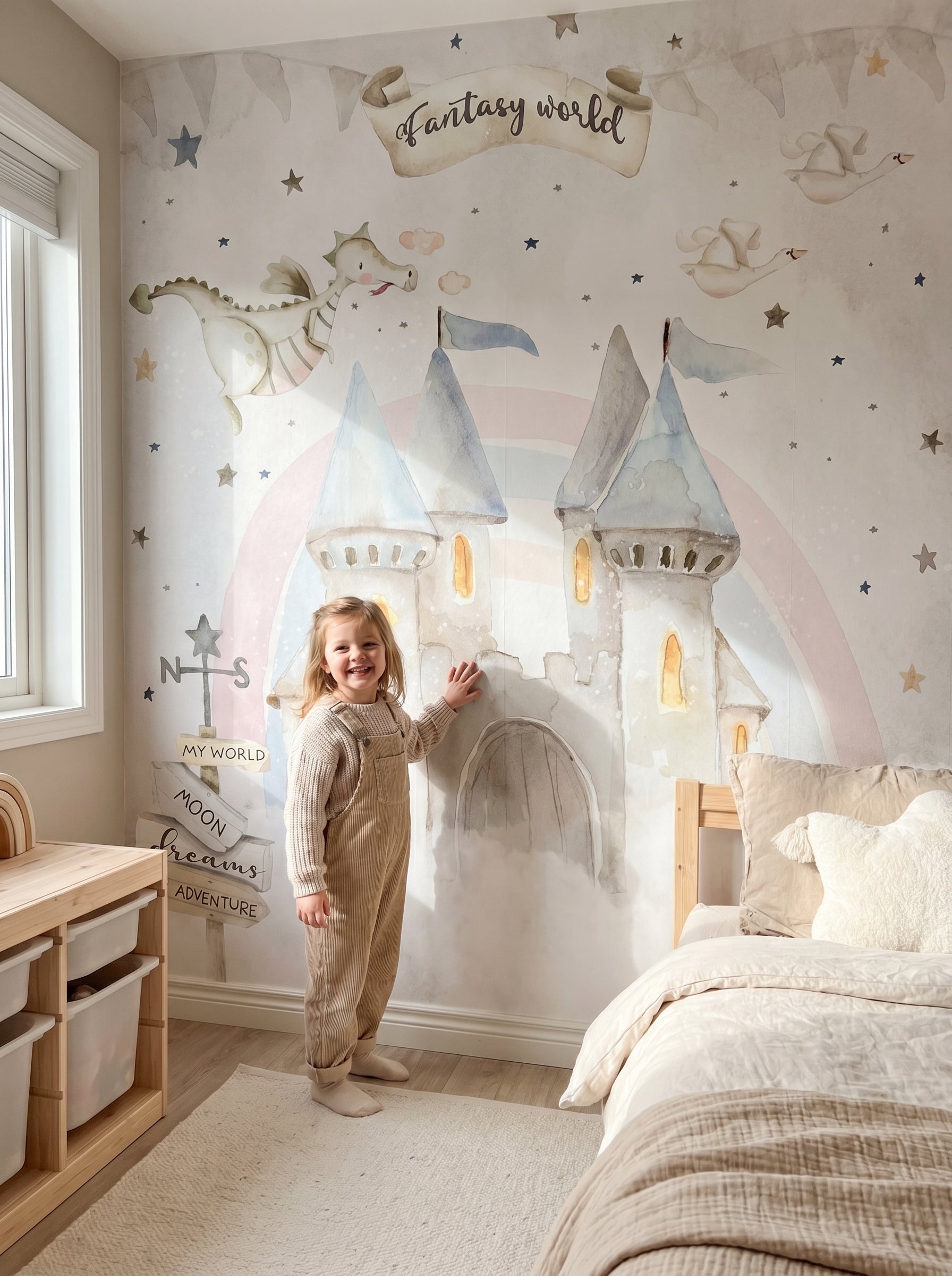 FANTASY WORLD CASTLE Wallpaper Mural