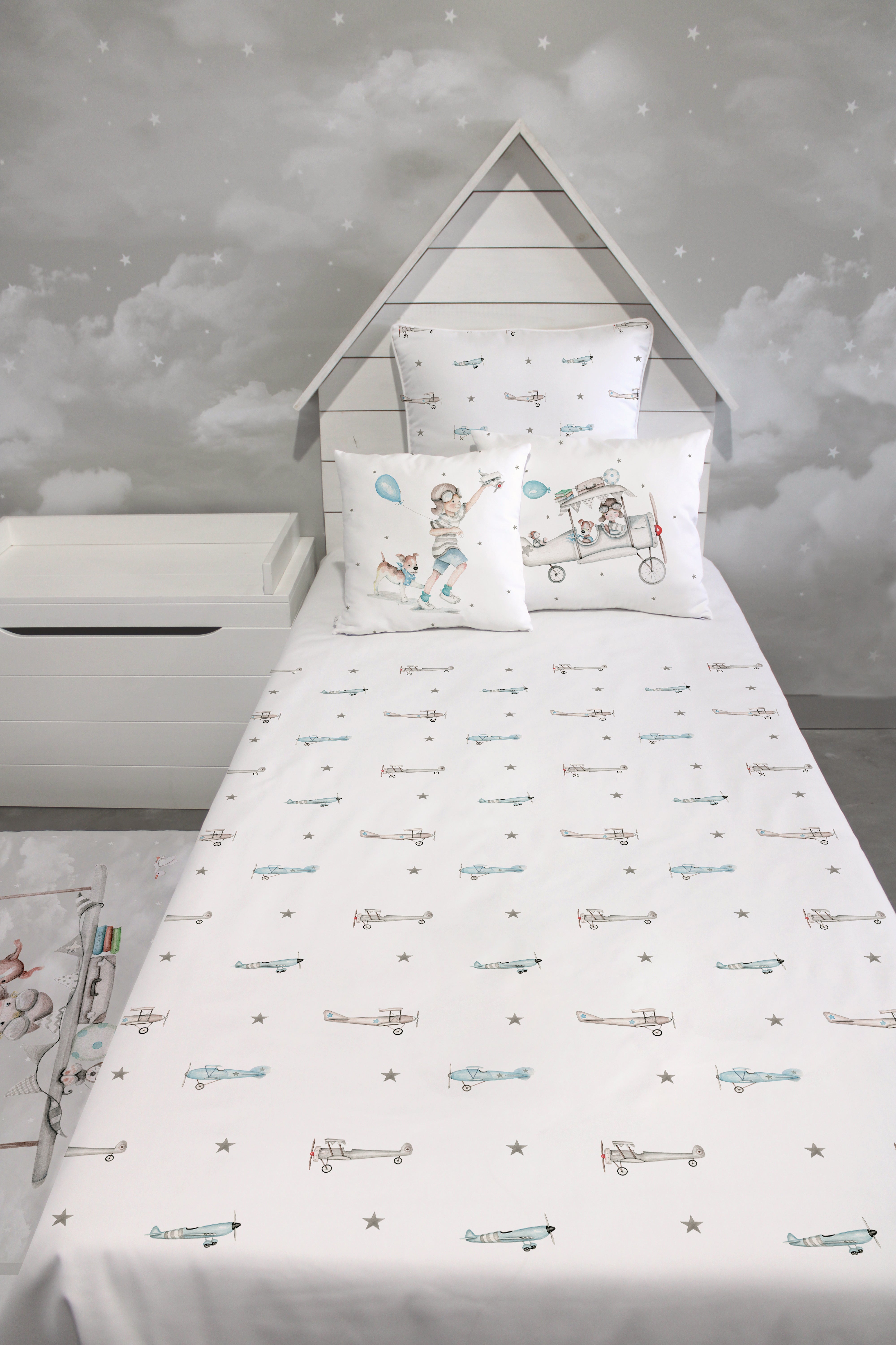 Housse de couette enfant MULTI PLANES