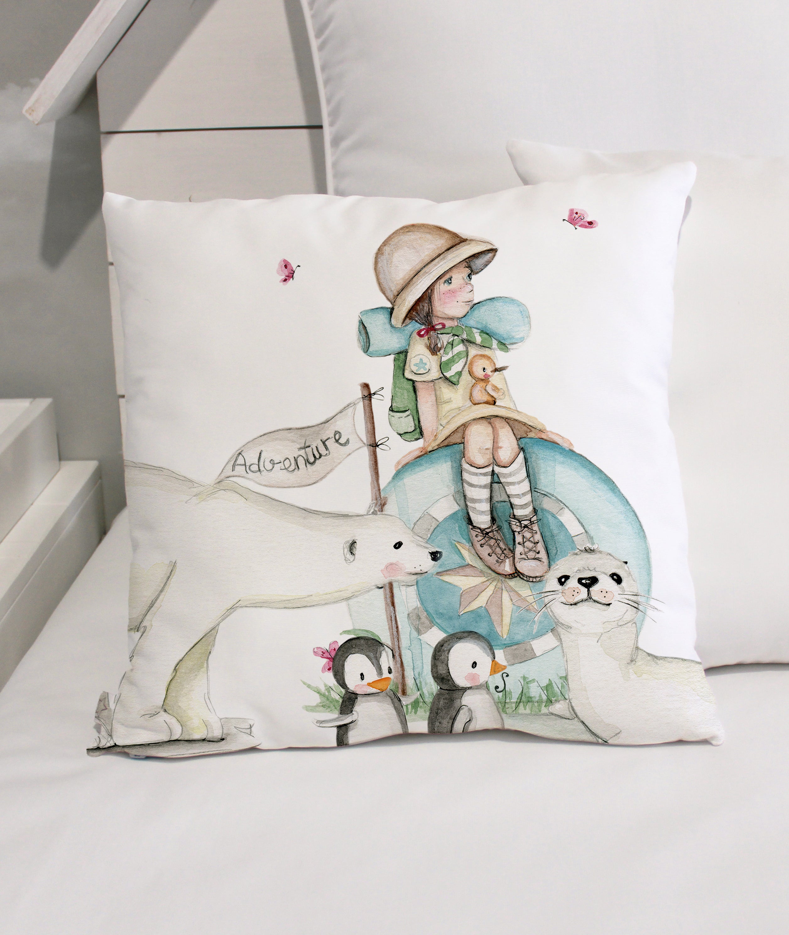 Cojín infantil personalizado ANIMALS EXPLORADORA