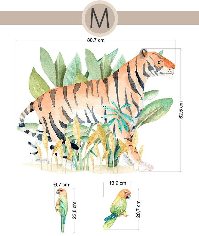 TIGRE Vinilo infantil personalizable