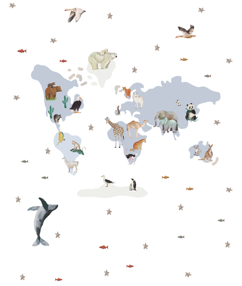 MAXI VINILO Mapa Mundi animales II
