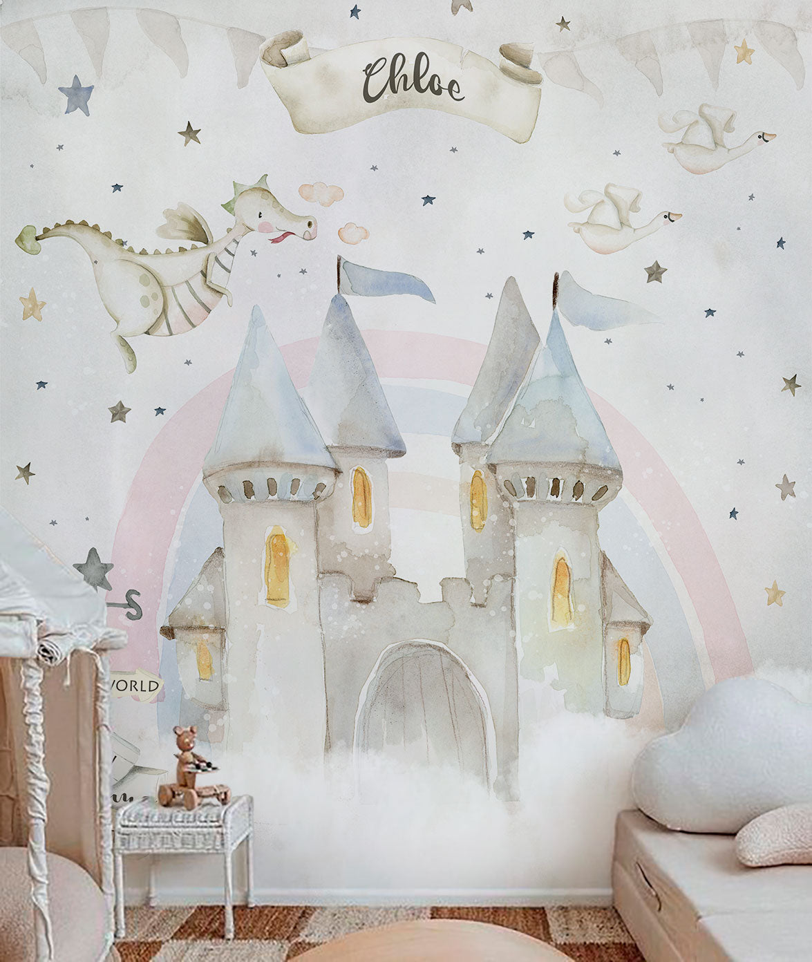 CASTILLO FANTASY WORLD Mural de papel pintado