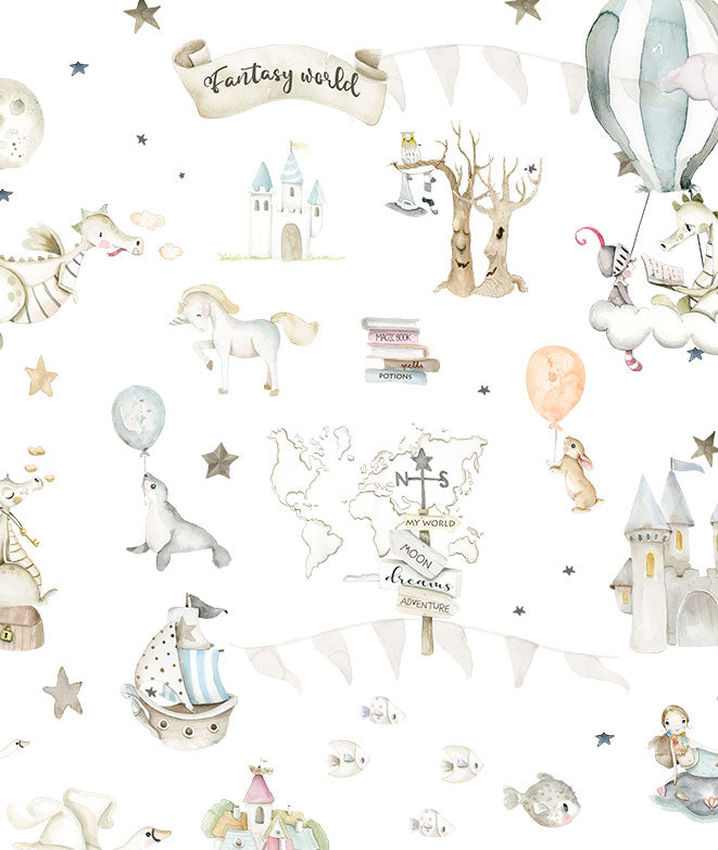 FANTASY WORLD Papel pintado infantil