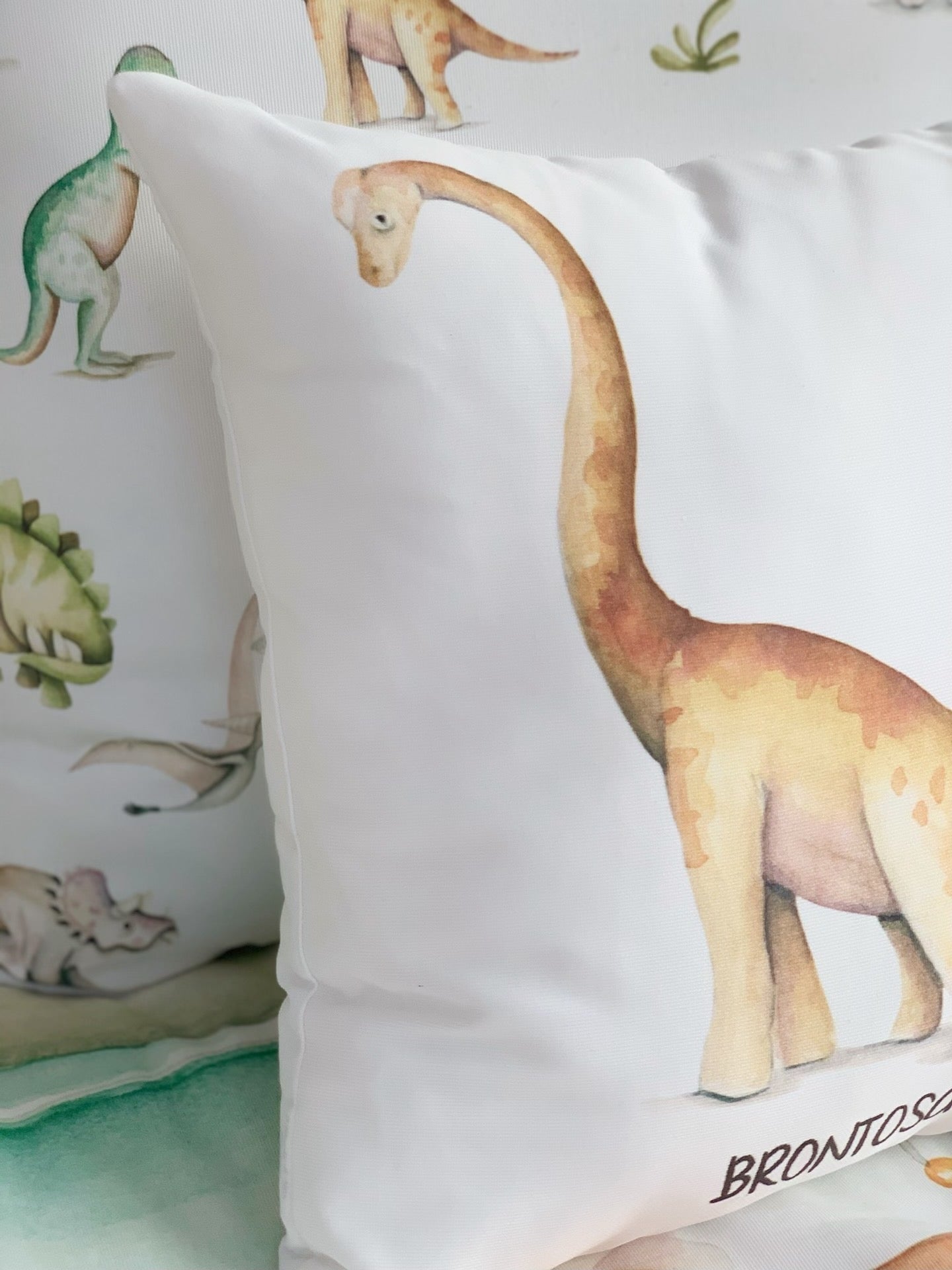 Cojín infantil personalizado DINO BRONTOSAURIO