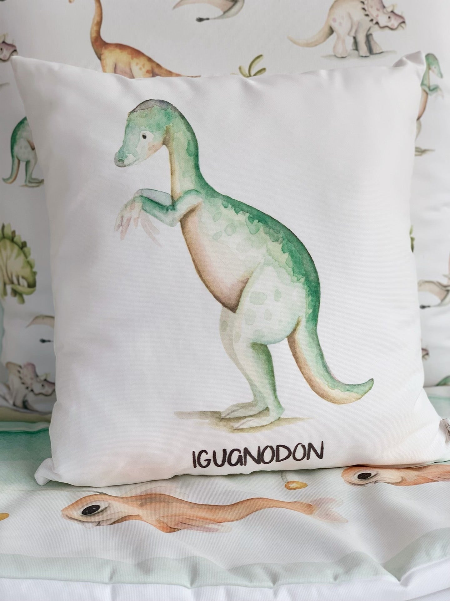 Cojín infantil personalizado DINO IGUANODON