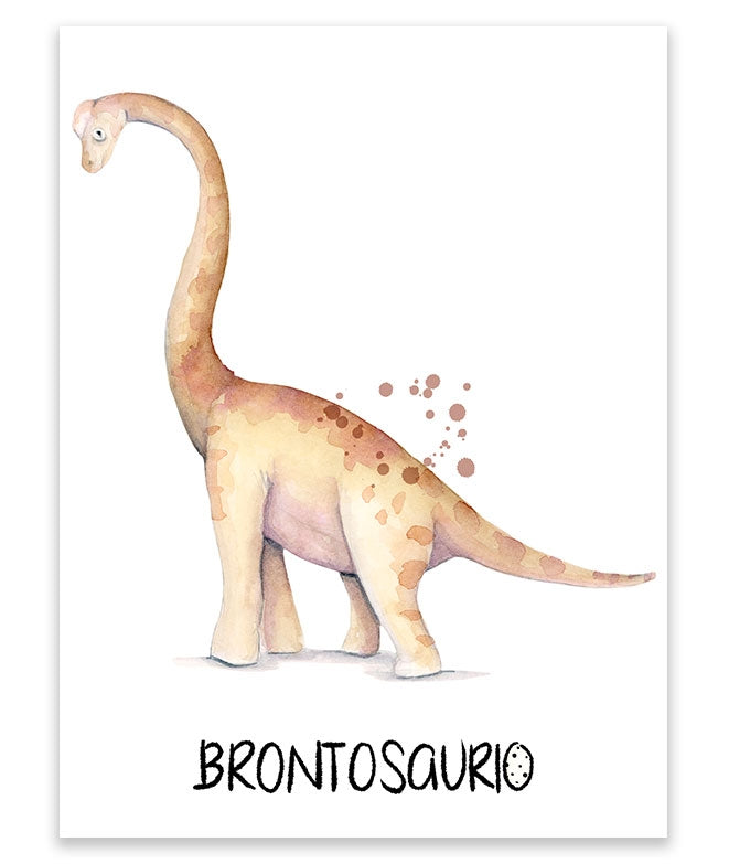 Cuadro infantil DINO BRONTOSAURIO