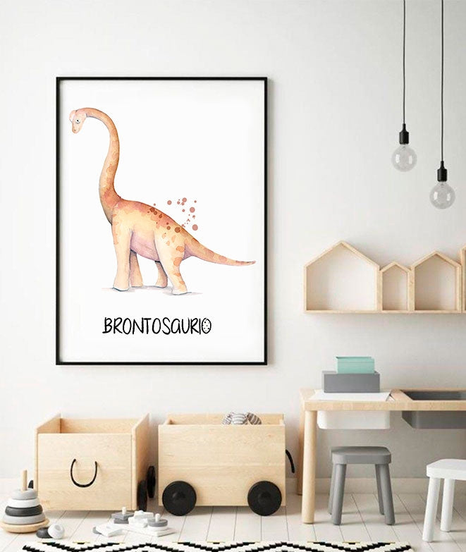 Cuadro infantil DINO BRONTOSAURIO