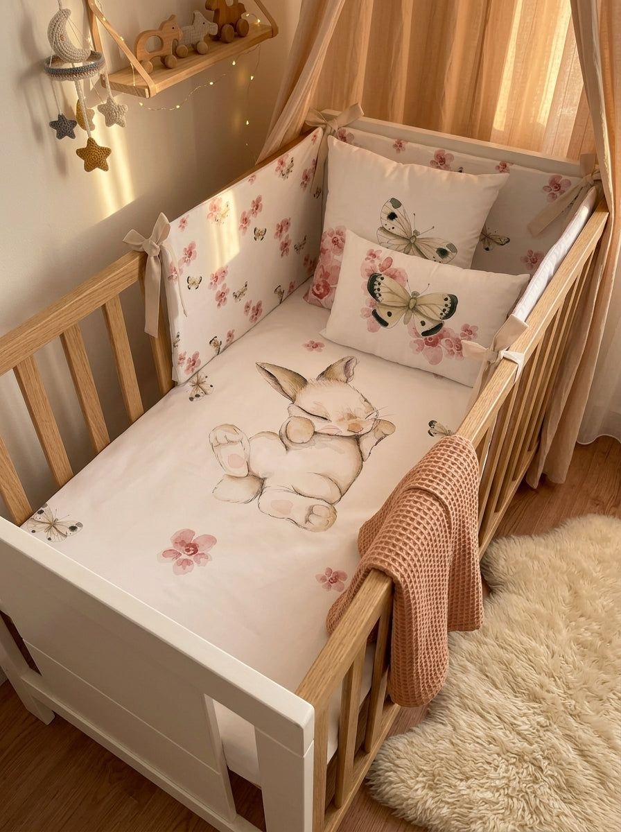 WHITE BUNNY Duvet Cover
