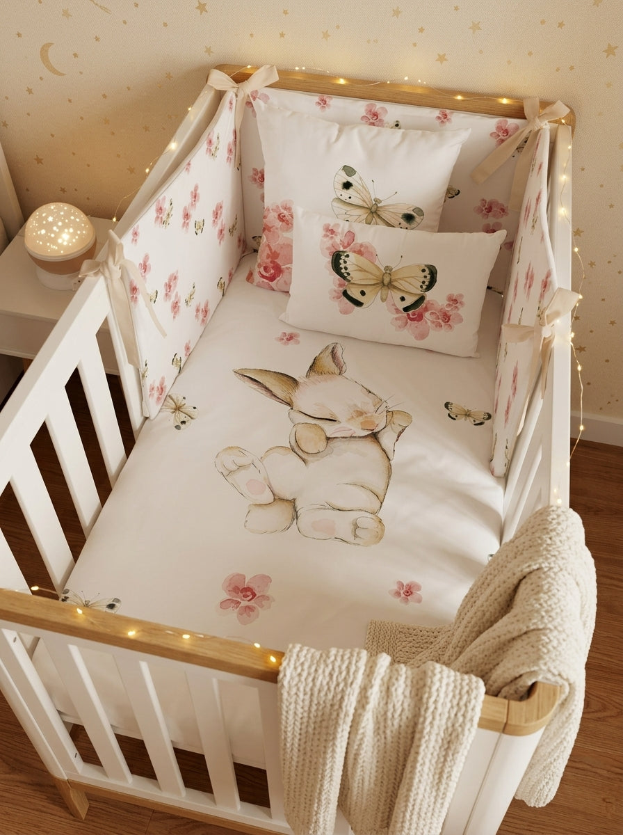 WHITE BUNNY Duvet Cover