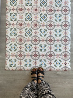 STK Floral III  Alfombra vinílica 96x181 cm | [variant_title] | Perfecta para la habitación de tus hijos | Il Mondo di Alex