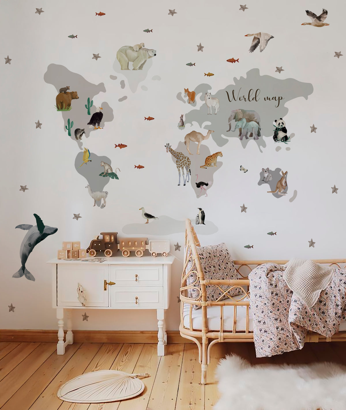 MAXI VINILO Mapa Mundi animales I