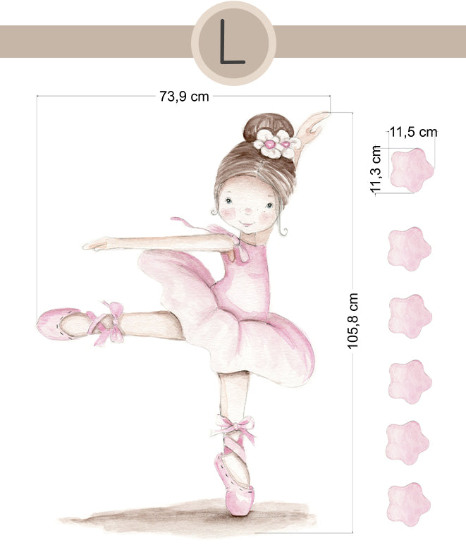 BAILARINA V Vinilo infantil