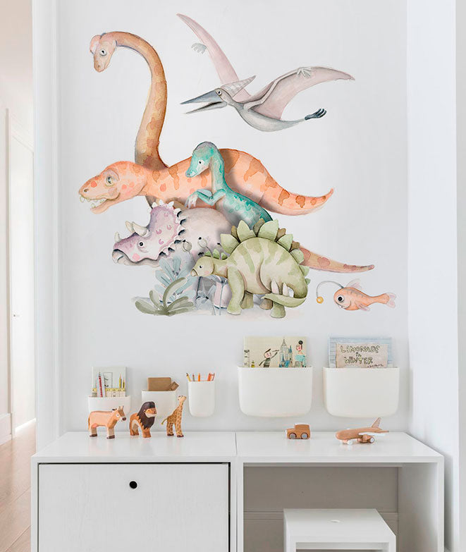 DINOS Vinilo infantil personalizable