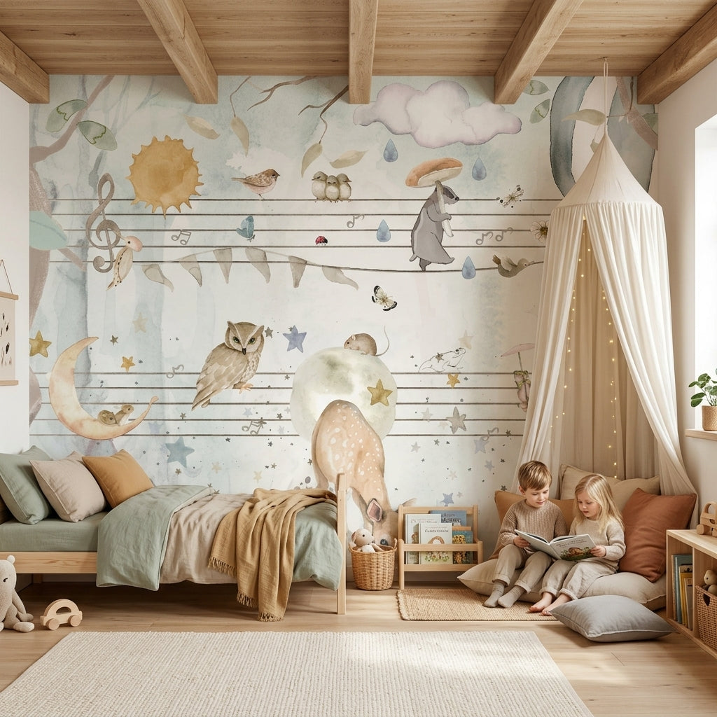 THE MAGIC OF THE FOREST Wallpaper mural