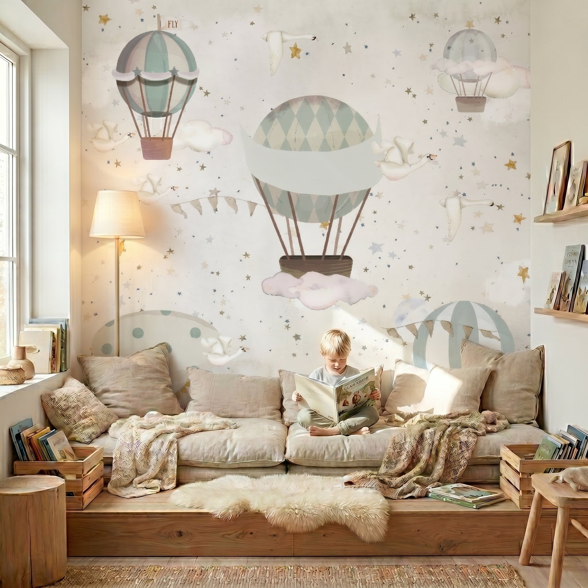 GLOBOS AROUND THE WORLD III Mural de papel pintado