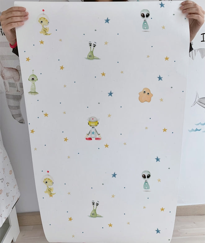 EXTRATERRESTRES I Papel pintado infantil