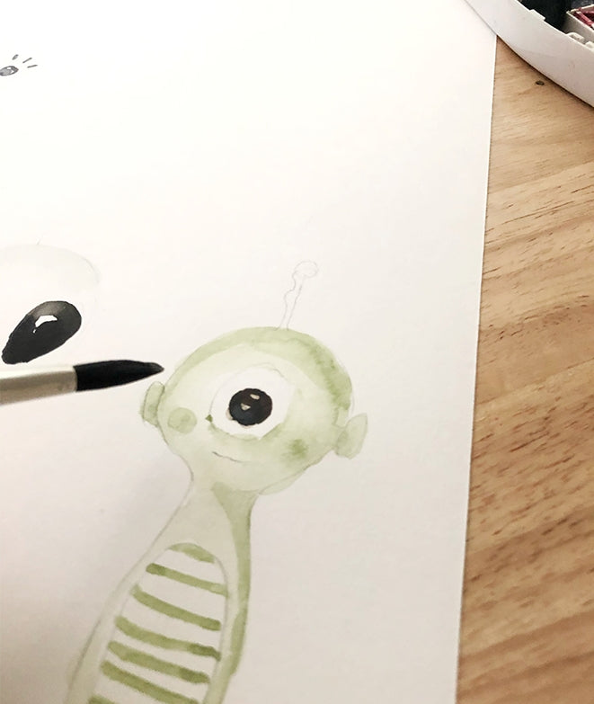 EXTRATERRESTRES I Papel pintado infantil