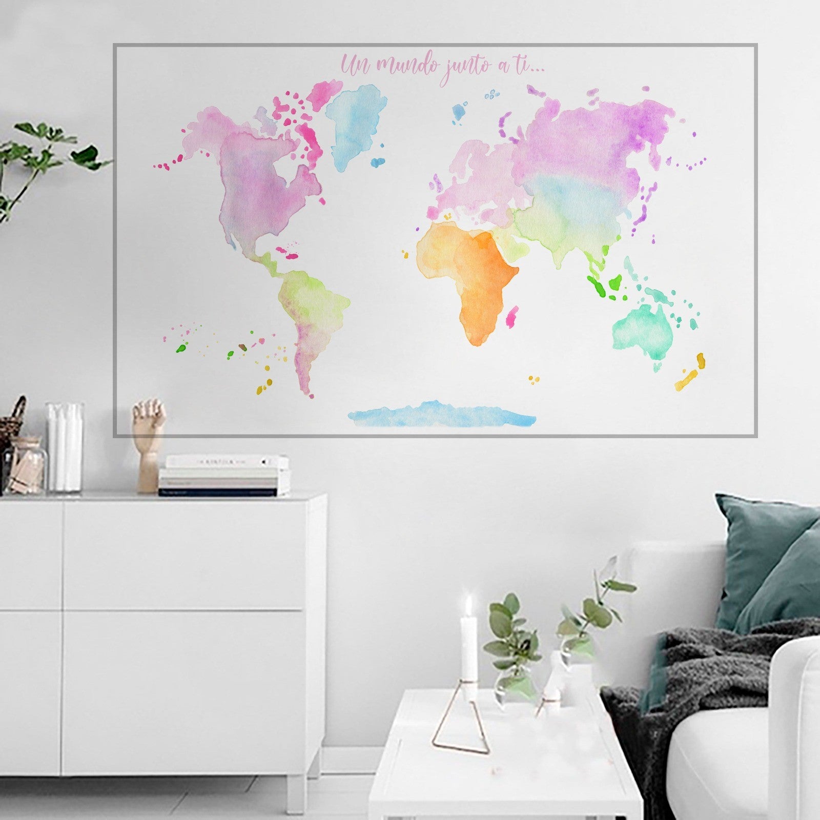 POSTER Mapa mundi Colors - Il Mondo di Alex