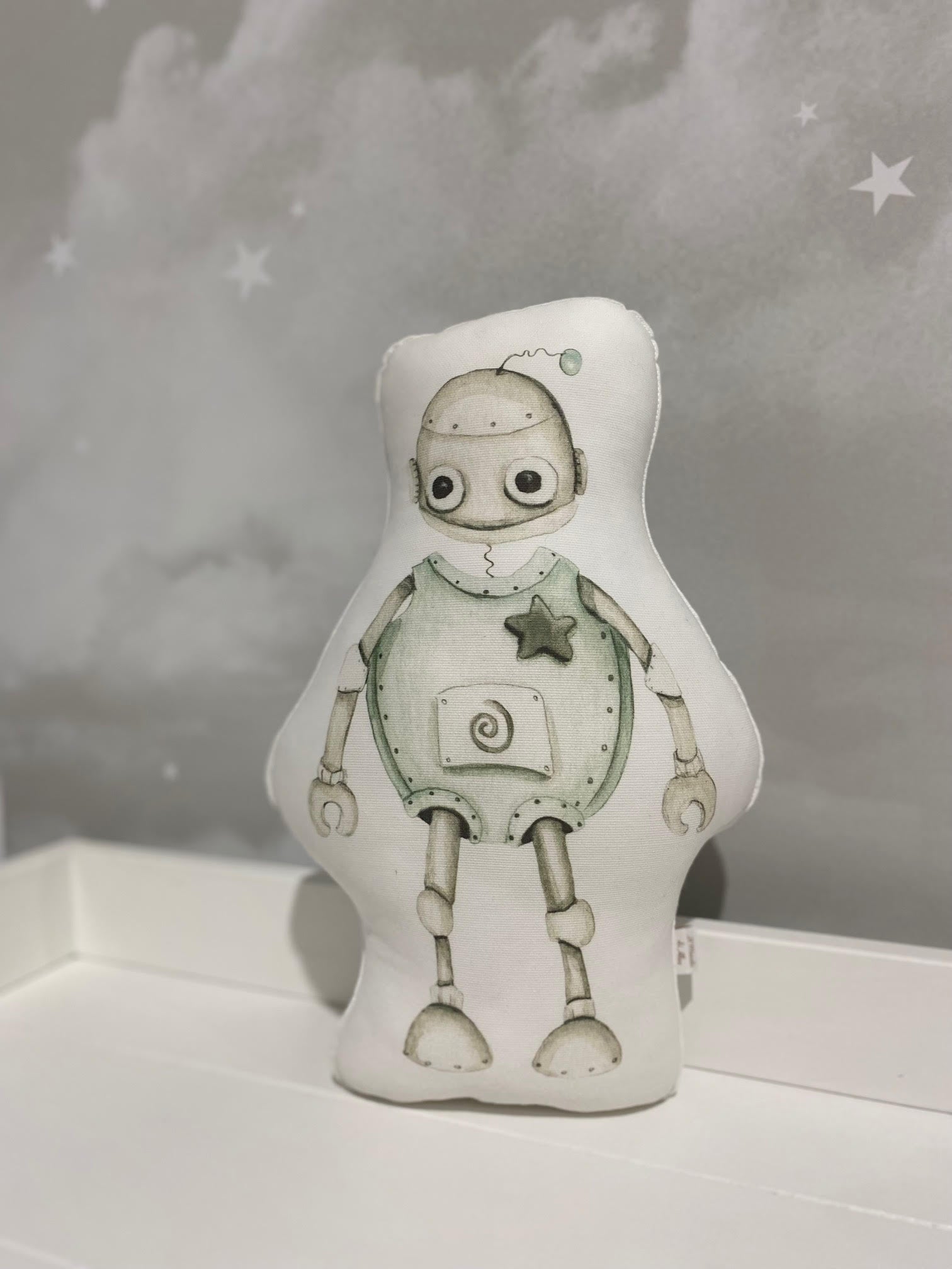 STK NUNIT ROBOT VERDE Cojín infantil - Il Mondo di Alex