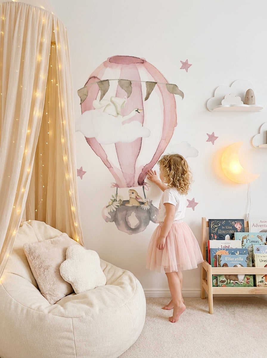 FLOWER BALLOON Kids wall sticker