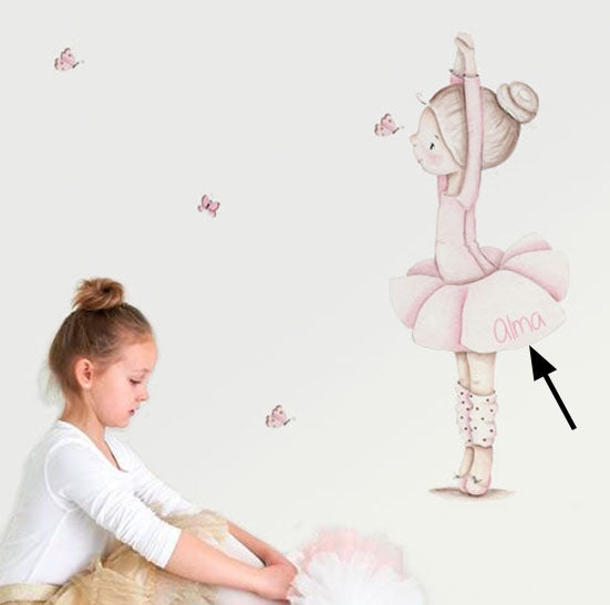 BAILARINA DANCE I Vinilo infantil personalizable