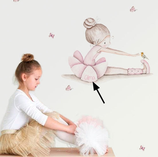 BAILARINA DANCE II Vinilo infantil personalizable